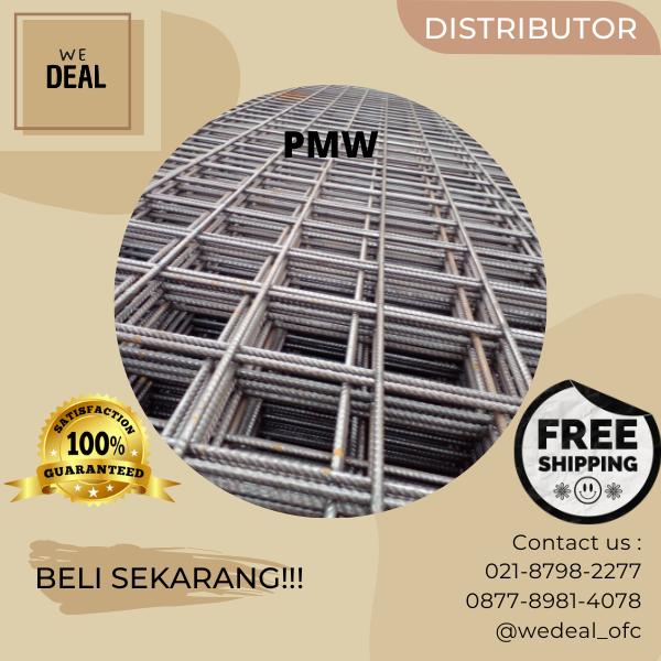 Gambar BESI WIREMESH M4 M5 M6 WIRE MESH M 4 5 6 MM SERTIFIKAT FULL SNI STD - PMW, 4.0 dari We.deal undefined Tokopedia