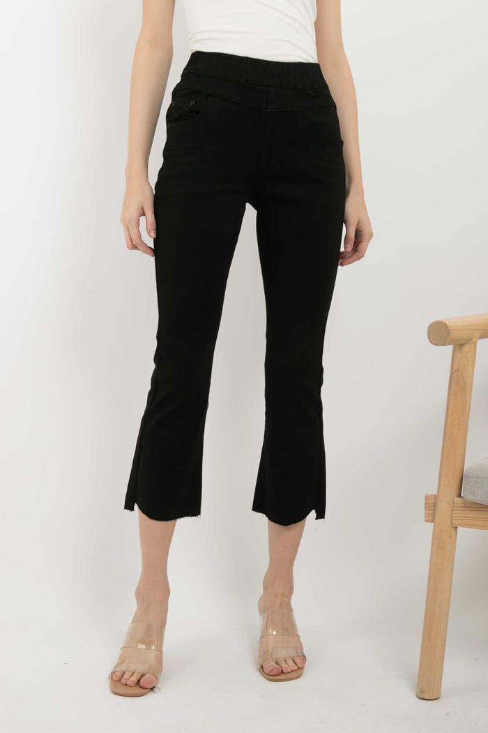 Gambar *Ready Stok* 2023 - Celana Jeans Cutbray 7/9 S220-2 (JS) - Hitam, 27 dari Sisters Fashion Group undefined Tokopedia