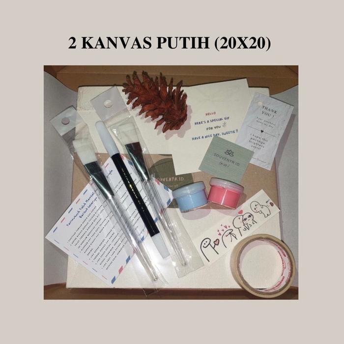 Gambar Hand painting - Cap 2 tangan kanvas lukis / Canvas painting couple / D - 2KANVAS 7X7 H/P, HITAM & MERAH dari Thib undefined Tokopedia