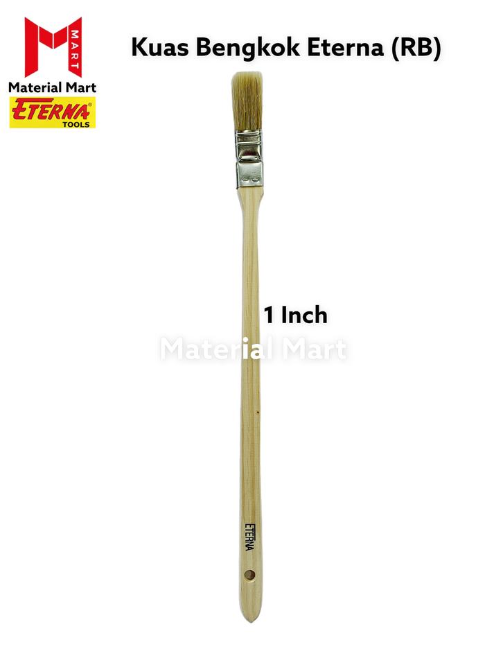 Gambar Kuas Cat Bengkok Eterna |Kuas Bengkok RB |Kuas Pembersih Mesin Panjang - 1 Inch dari Material Mart Indonesia undefined Tokopedia