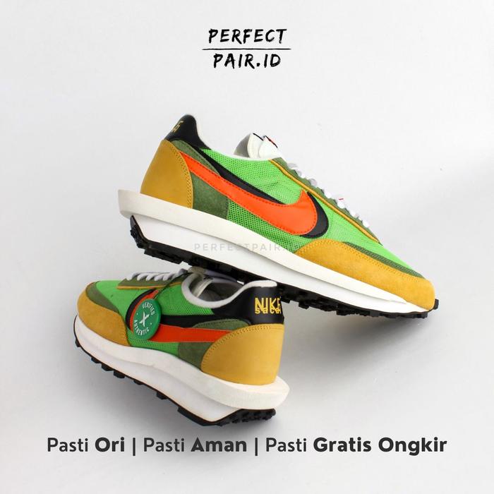Jual Nike LD Waffle Sacai Multi Green 100% Original BNIB 45
