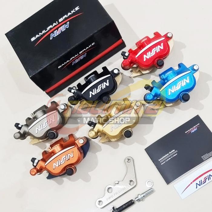 Gambar Kaliper Nissin Samurai 2 Piston Depan 190mm Fino Xride Soul GT 125 FI - Merah dari NoLimitz undefined Tokopedia