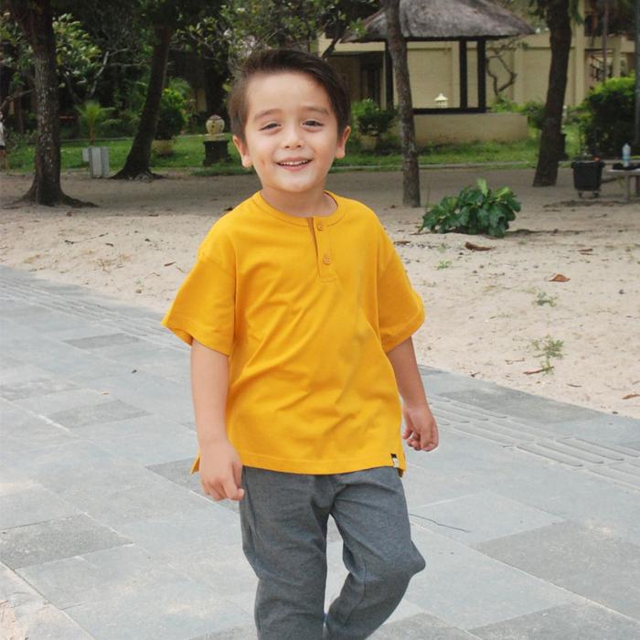 Gambar HEYTIMMY Kaos Anak Basic Lengan Pendek Mako - MUSTARD, 2-3 tahun dari Heytimmy Kota Administrasi Jakarta Utara Tokopedia