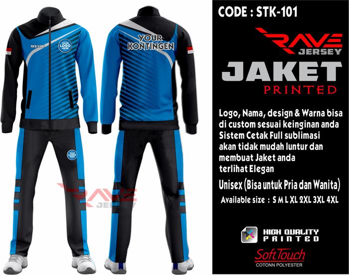 Gambar JAKET KONTINGEN PRINTING CUSTOM SUBLIM LOGO - 101, all size dari RAVE JERSEY STORE undefined Tokopedia