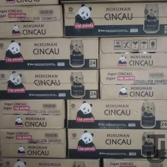 Gambar Minuman Cincau Kaleng Cap Panda per dus isi 24 dari Nabe sembako undefined Tokopedia