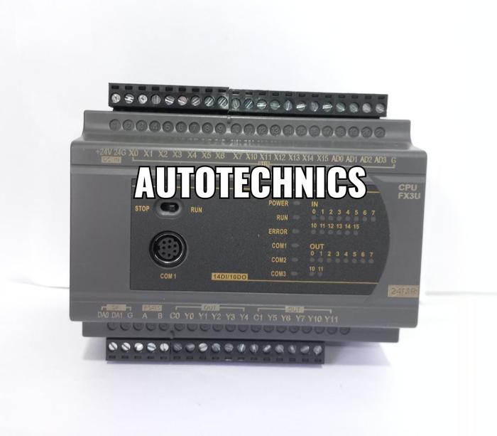 Gambar PLC FX3U 24MR FX3U-24MT RS232 RS485 24VDC PLC - 3U-24MR dari Autotechnics undefined Tokopedia