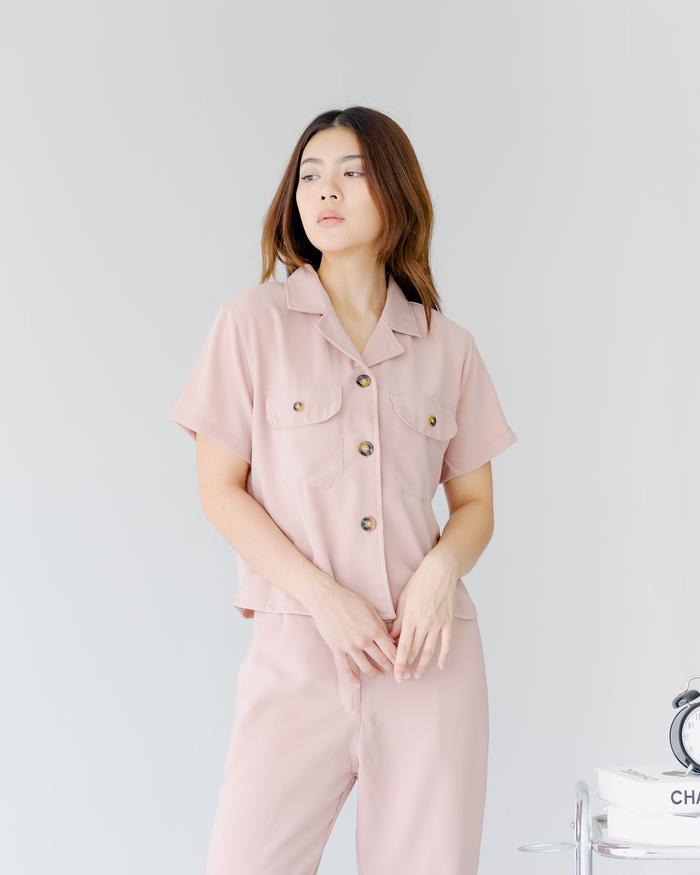 Gambar Kiyoko Set Casual Setelan Santai Korean Look Fashion Wanita - cream dari Lilybelleclothing undefined Tokopedia