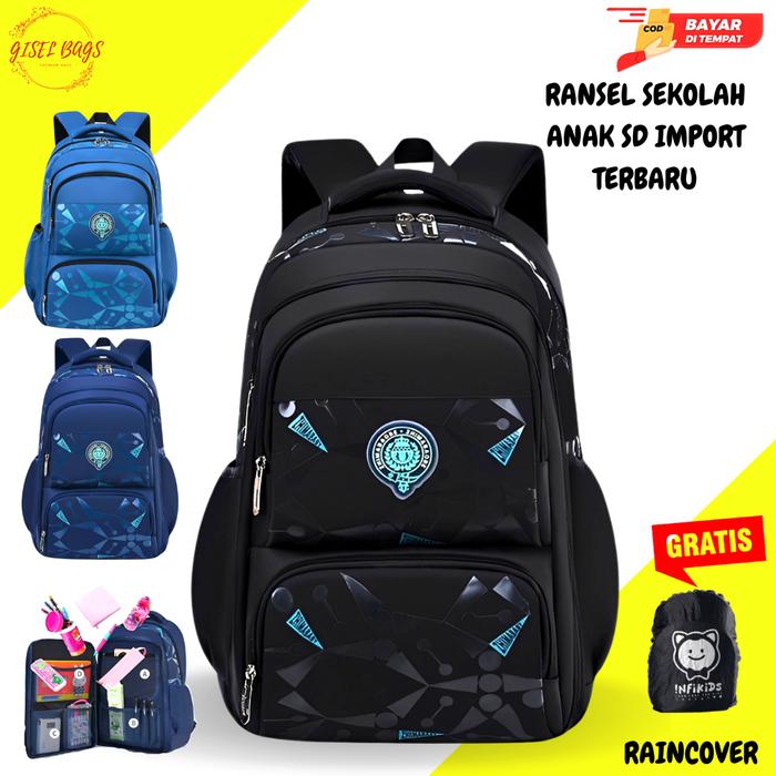 Gambar Tas Sekolah Anak Laki Laki SD Tas Sekolah Anak Laki Laki Remaja Import dari Gisel Bags undefined Tokopedia