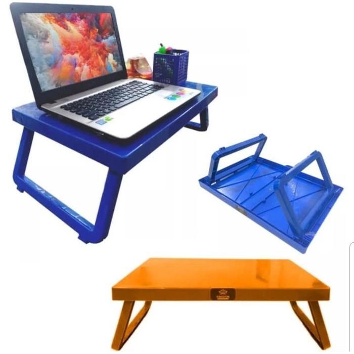 Gambar Meja Lipat / Laptop / Lesehan / Belajar anak / Ngaji / Makan / Baca - meja plastik dari Stefani-Shop undefined Tokopedia