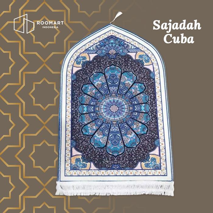 Gambar Sajadah Emboss Cutting Cuba Ukuran 55x105 Anti Slip Sejadah Aesthetic - MOTIF 1 dari Roomart Indonesia undefined Tokopedia