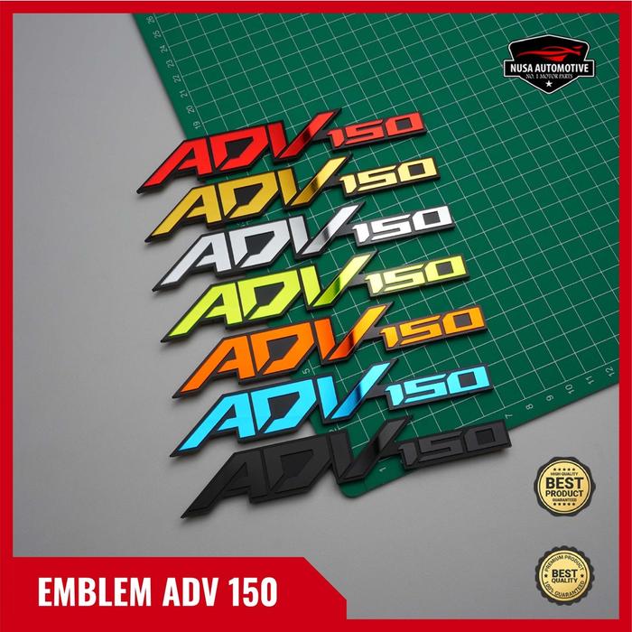 Gambar EMBLEM ADV 150 3D LOGO TIMBUL HONDA ADV 150 VARIASI BODY MOTOR ADV 150 - Hitam dari NSA PERFORMANCE undefined Tokopedia