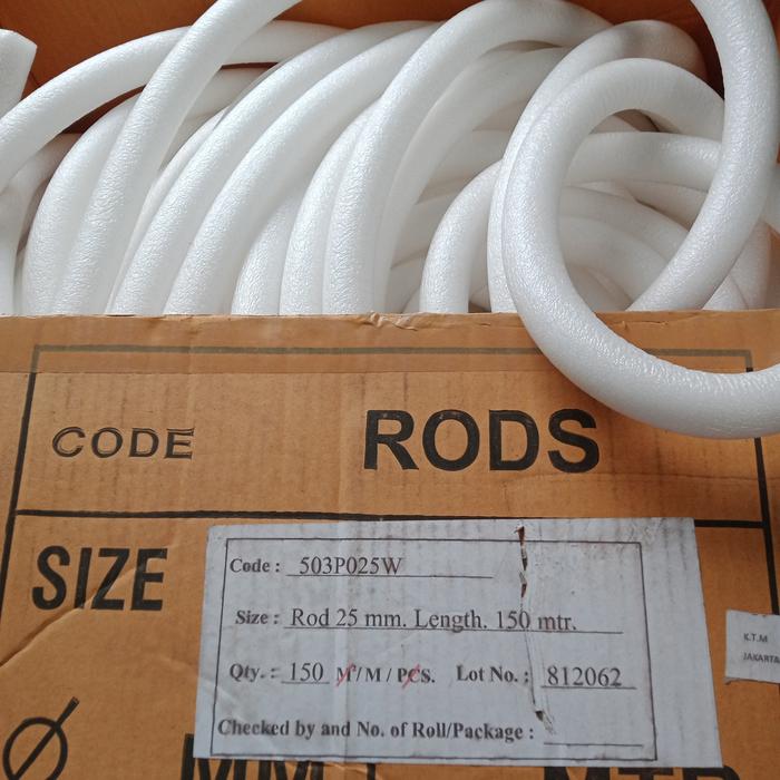 Gambar backing rod 8mm. 10mm. 20mm. 25mm - Rod 25mm dari Waterproofing Official undefined Tokopedia