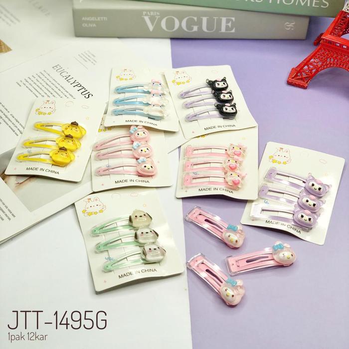 Gambar Jepit poni tik tok tip top karakter sanrio melody Cinnamorol kuromi - random motif dari Vnc onlineshop undefined Tokopedia