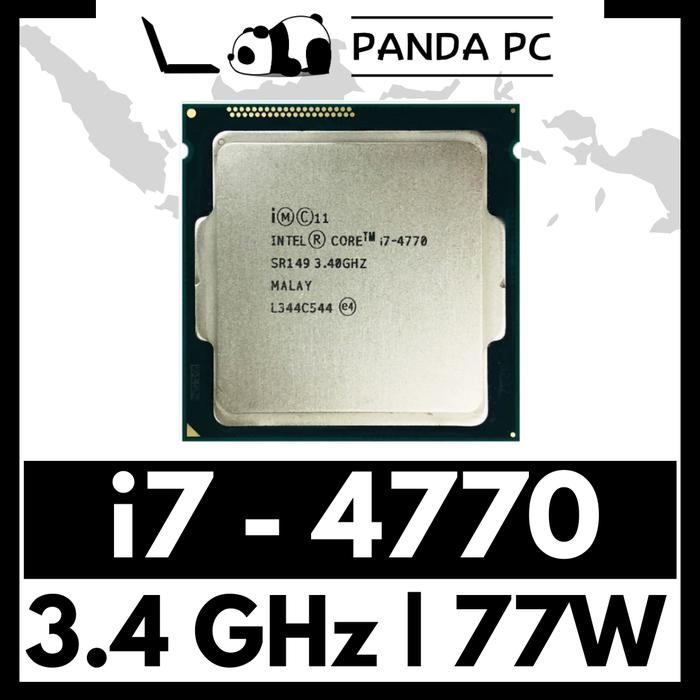 Gambar Processor Intel Core i7 4770 / 4790 Tray Socket 1150 Gen 4 Ci7 - 4770 dari Panda PC undefined Tokopedia