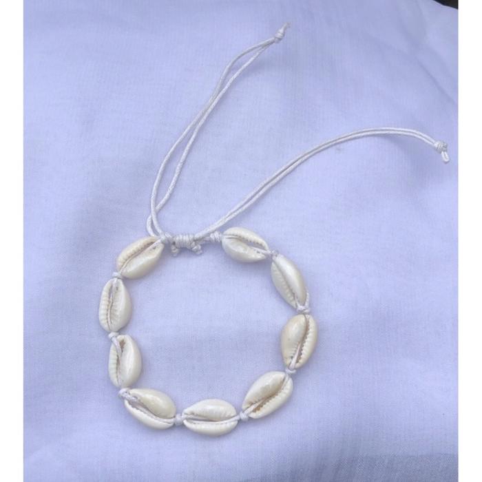 Gambar Gelang kaki Kerang bali | seashell bracelet - Gk bunga pink dari Puspania.Co undefined 4 Tokopedia