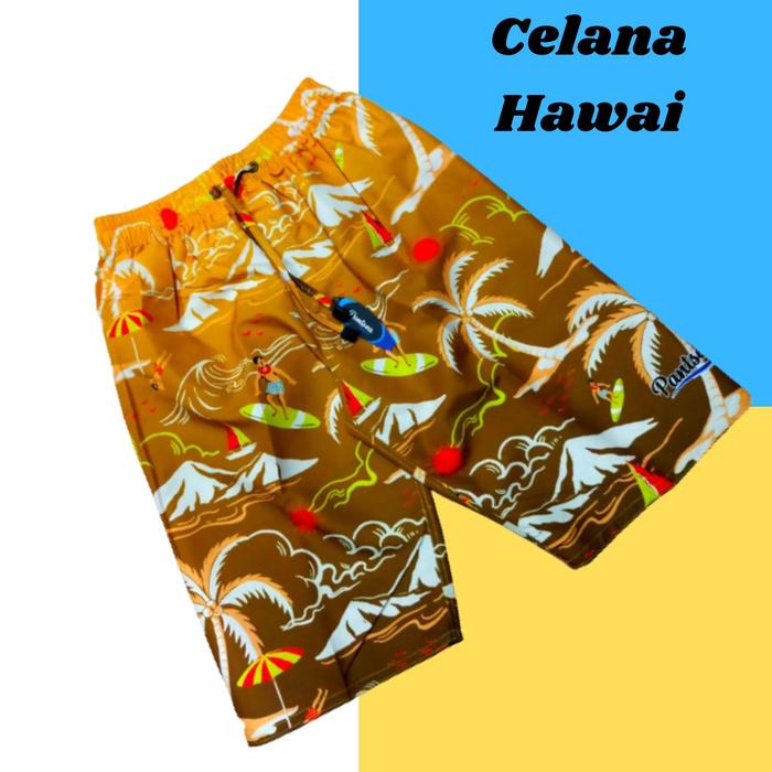 Gambar Celana Pendek Pria Hawai Pantai Boxer Surfing Fullprint Adem PANTSEA - Pantsea01 dari AB46 SPORT undefined Tokopedia