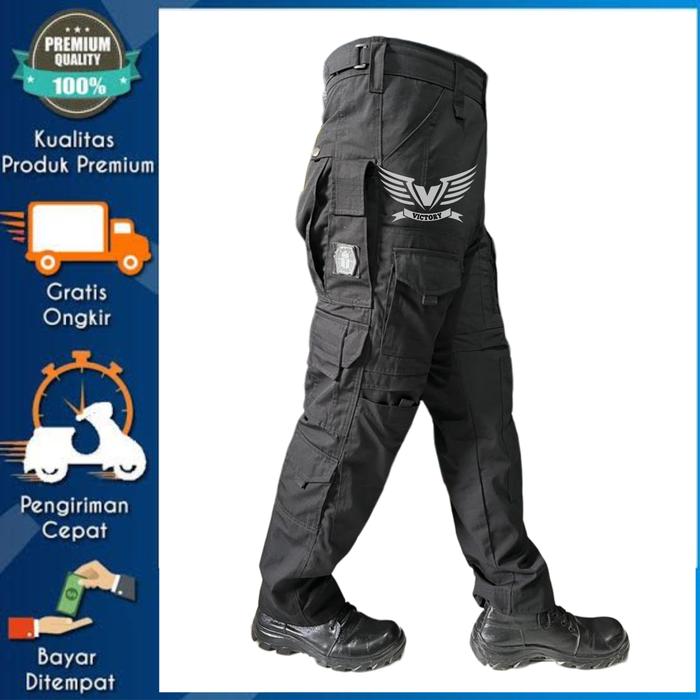 Gambar CELANA TACTICAL LAPANGAN KITANICA - CELANA LAPANGAN PDL OUTDOOR - Hitam, 28 dari victory _ official undefined Tokopedia