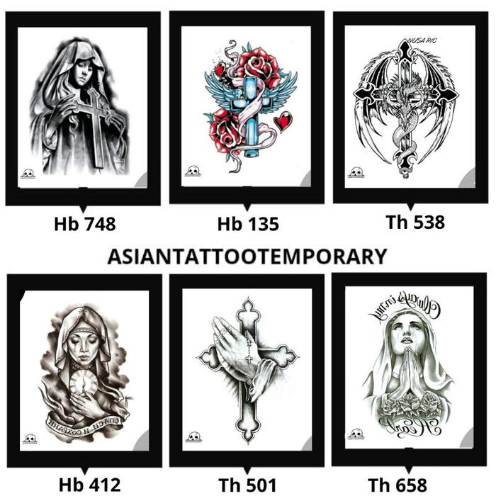 Gambar TATTO SALIB TEMPORARY /TATO TEMPORER/TATTO SALIB/TATO ANTI AIR/TATTO B - th 573 dari nurstoryMurah undefined Tokopedia