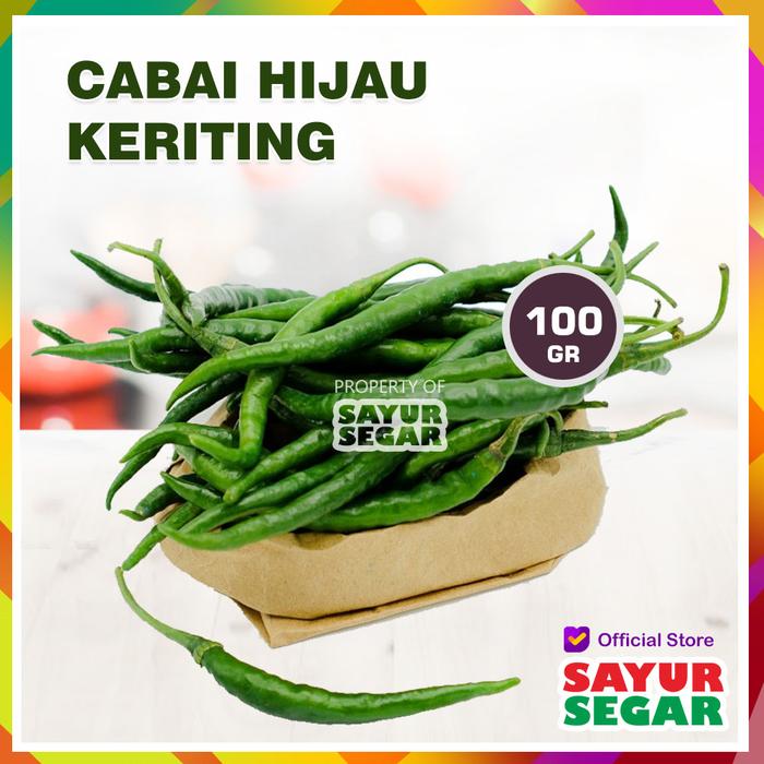 Gambar CABAI / CABE HIJAU KERITING [100g] - Hijau Keriting dari Sayur Segar undefined Tokopedia