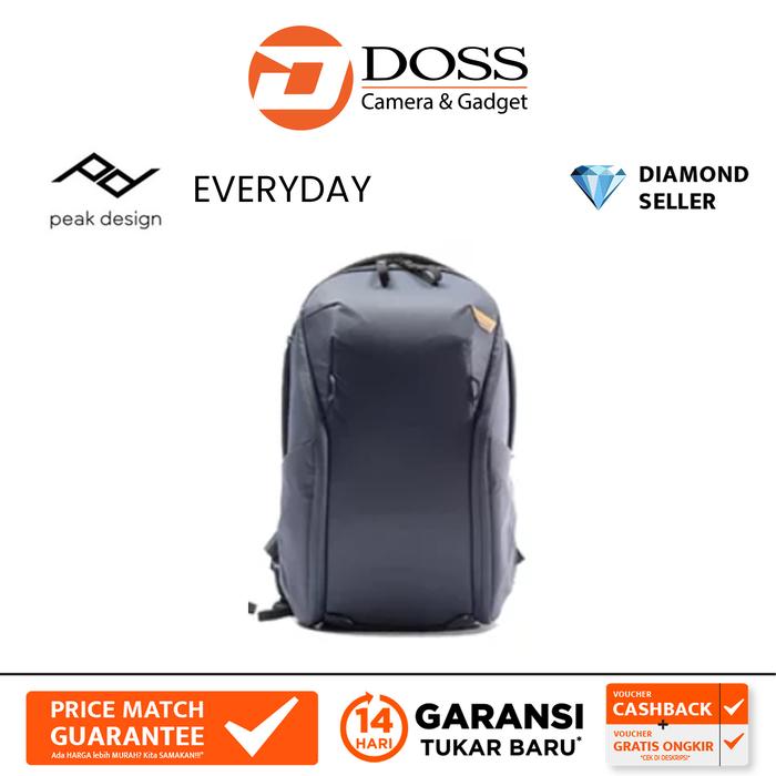 Gambar Peak Design BEDBZ-20-2 Everyday Backpack Zip 20L - Midnight dari DOSS Camera & Gadget undefined Tokopedia