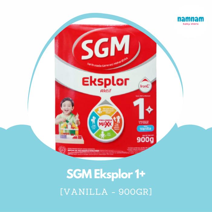 Gambar SGM Eksplor Aktif 1+ Pro-GressMaxx Susu Formula 900 gram - Vanila dari namnam baby store undefined Tokopedia