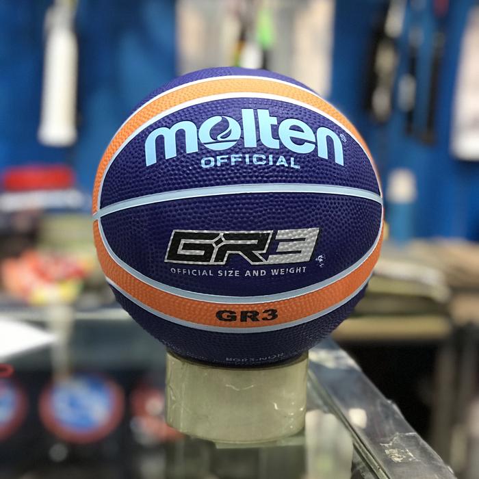 Gambar BOLA BASKET MOLTEN SIZE 3 GR 3 ORIGINAL BONUS PENTIL dan JARING - Biru dari SPORT CENTRAL undefined Tokopedia