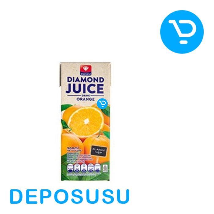 Gambar DIAMOND JUICE UHT Jus 200ml Orange Apple Cranberry Blueberry Guava - 200ML ORANGE dari deposusu undefined Tokopedia