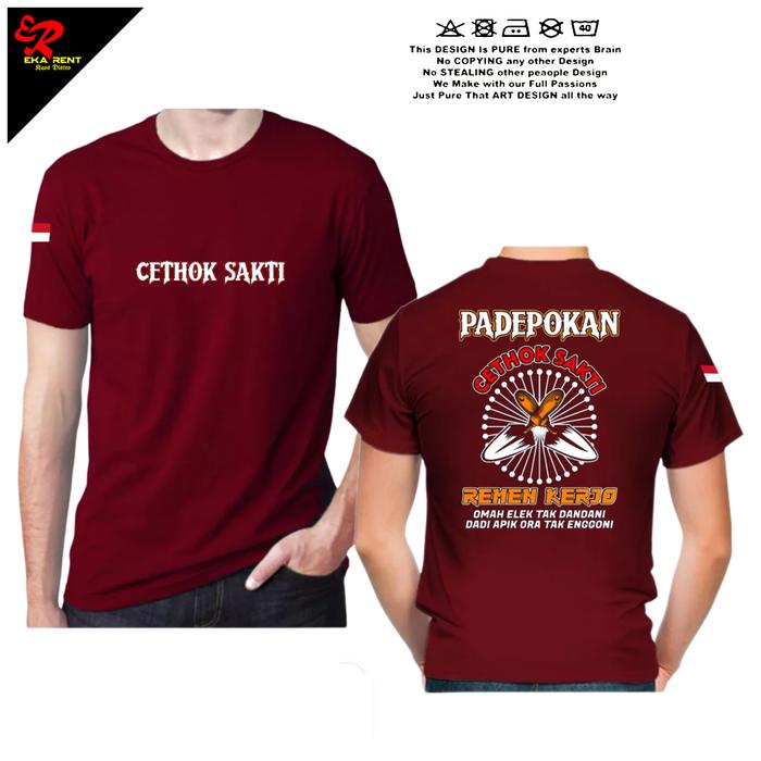 Gambar Kaos Cetok Sakti Padepokan Kaos Kuli Bangunan Proyek Lengan Pendek - Maroon , S dari Eka Rent undefined Tokopedia