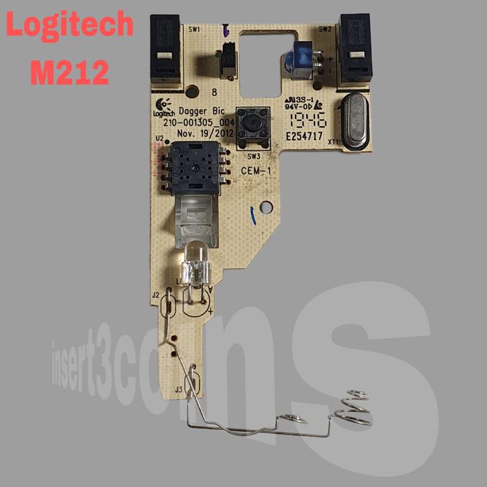 Gambar PCB Board Mesin pengganti Mouse Logitech Original Copotan - M212 dari Insert3coins undefined Tokopedia