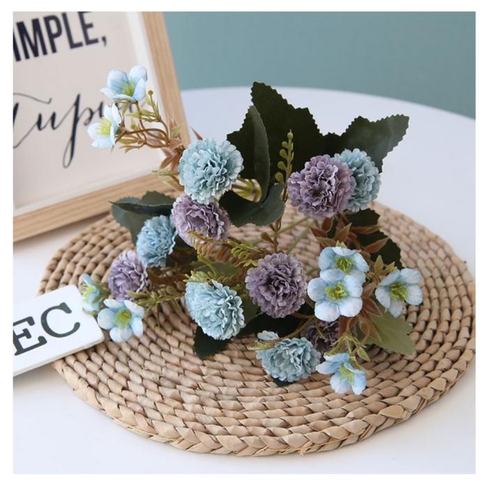 Gambar Buket Bunga Rangkai Carnation Artificial Plastik - Biru dari Xploraza undefined Tokopedia