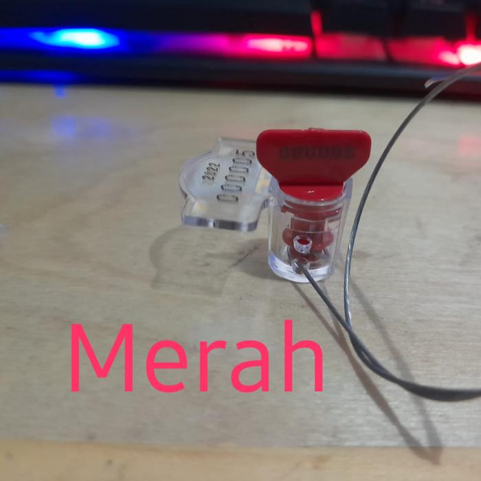 Gambar SEGEL PLN SEGEL METERAN PLN SEGEL METERAN AIR SEGEL WATER METER - Merah + Kawat dari GITU TEKNIK undefined Tokopedia