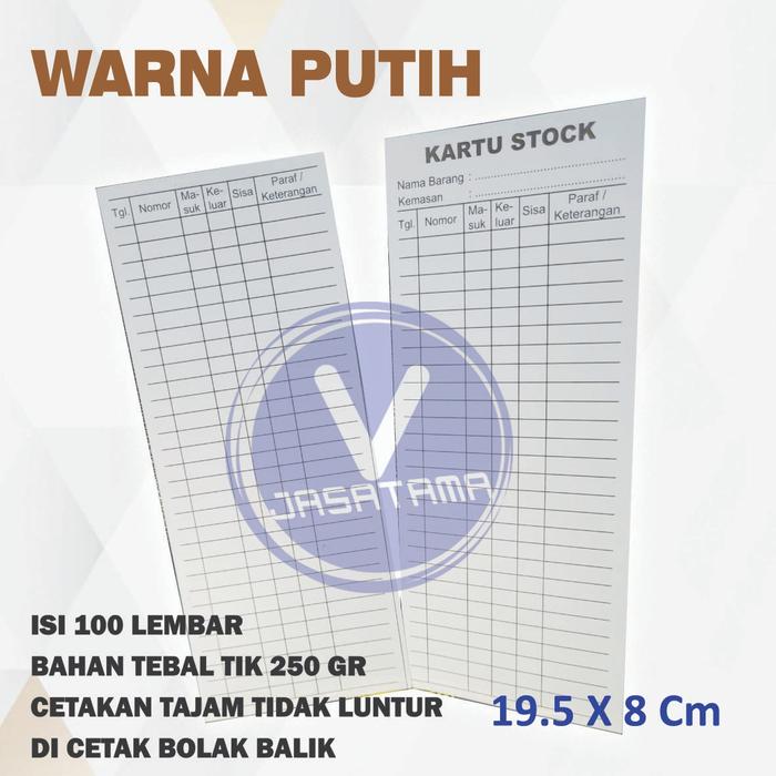 Gambar kartu stok obat kartu stok barang - Putih dari jasatama2021 undefined Tokopedia
