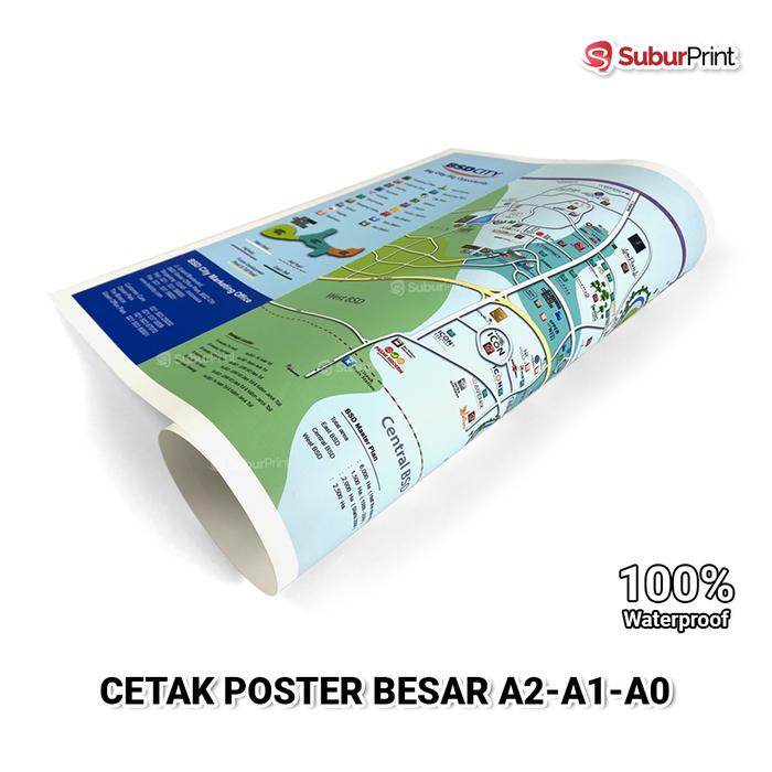 Gambar Cetak Print Poster Ukuran Besar A2 A1 A0 Anti Air Bisa Custom - A1 dari Subur Print undefined Tokopedia