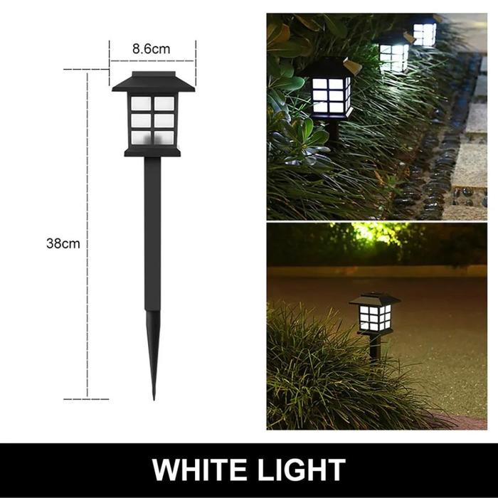 Gambar Lampu Taman Led Tenaga Surya Lampu Lentera Solar Tancap Taman Outdoor - Cahaya Putih dari LED Smart Home undefined Tokopedia