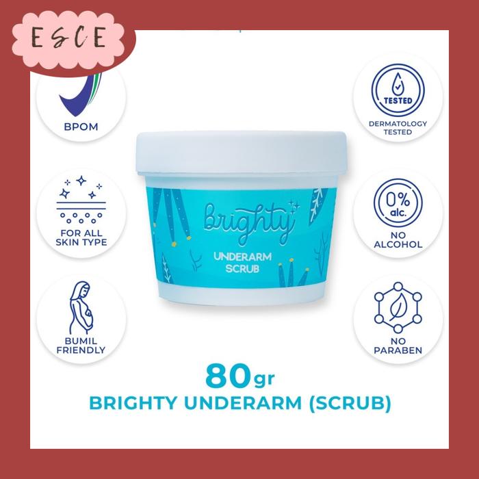 Gambar BRIGHTY Glowing Underarm Gel Scrub Pemutih Ketiak Odor Deodorant - Scrub dari SHOPESCE undefined Tokopedia