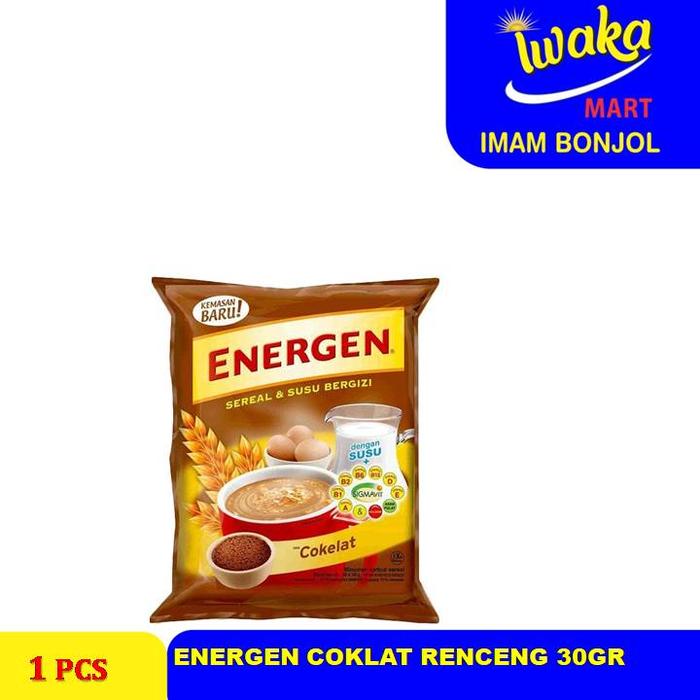 Gambar ENERGEN COKLAT RENCENG 30GR dari IWAKA MART IMAM BONJOL undefined Tokopedia