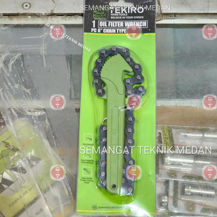 Gambar KUNCI BUKA PEMBUKA OLI FILTER WRENCH RANTAI CHAIN 6" 6 " INCH TEKIRO dari Semangat Teknik undefined Tokopedia