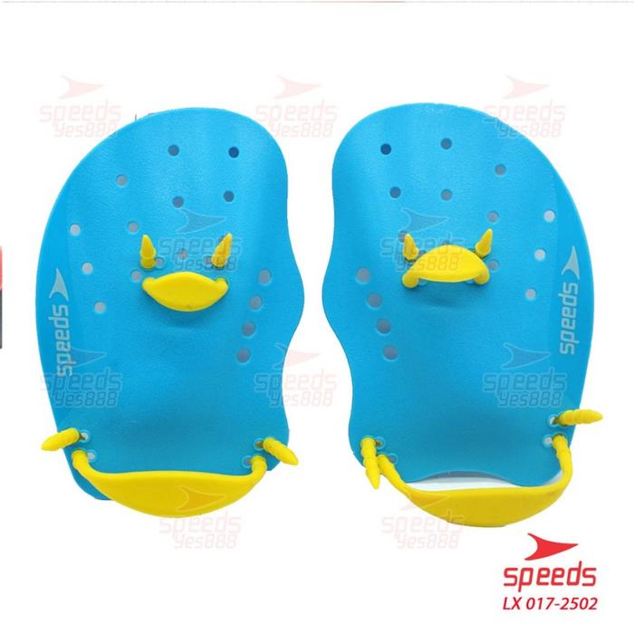 Gambar Hand Paddle Speeds Swimming Pad Alat Bantu Teknik Renang Tangan Katak - Blue Yellow, M dari Alat selam Official undefined Tokopedia
