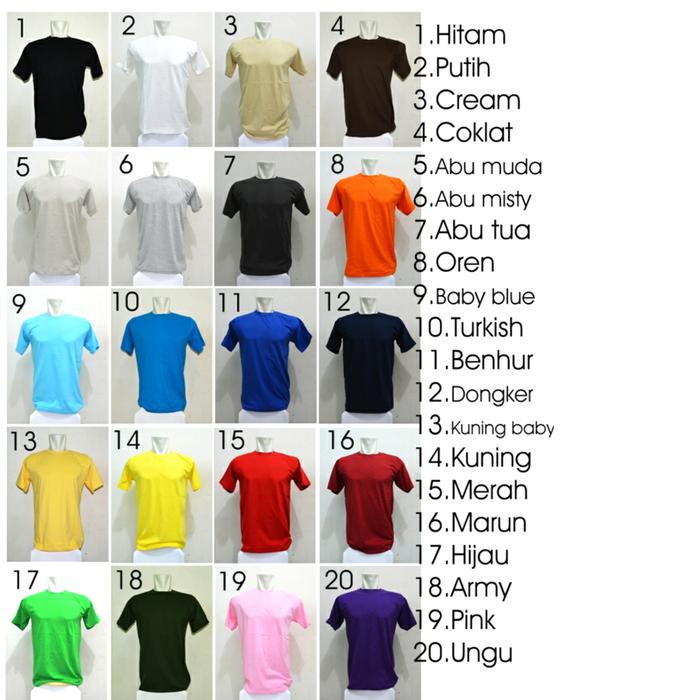 Gambar KAOS CUSTOM sablon manual plastisol clothing brand standard export - Kaos Combat 30s, XS dari INDTEX SABLON undefined Tokopedia