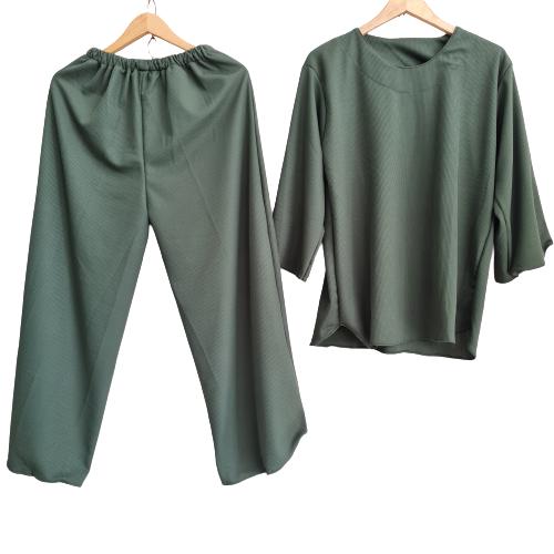 Gambar Setelan Wanita Polos - One Set Daily - Hijau dari BB Gamis Store undefined Tokopedia