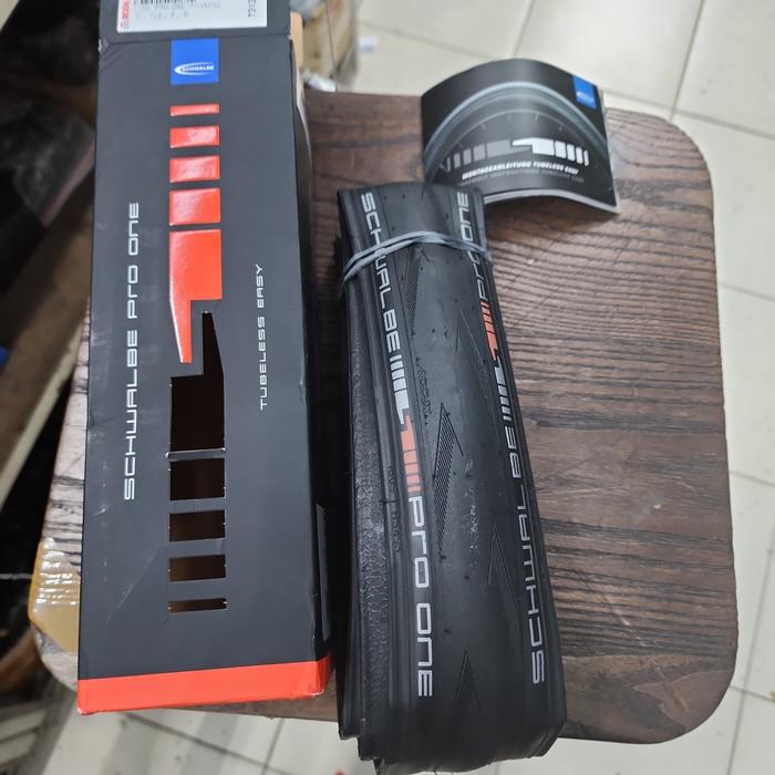Road Bike Schwalbe Pro One 700x25c Tubeless Easy 2021 Jual Tire