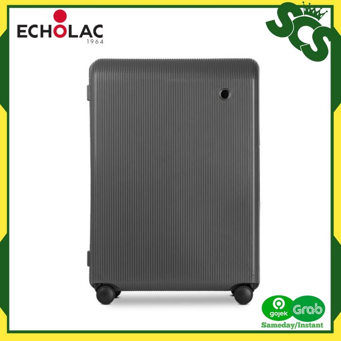Gambar Echolac Fusion Koper Tanpa Resleting Medium 24 Inch Hardcase TSA LOCK - Dark Grey dari SMART CHOICE SHOPPING undefined Tokopedia