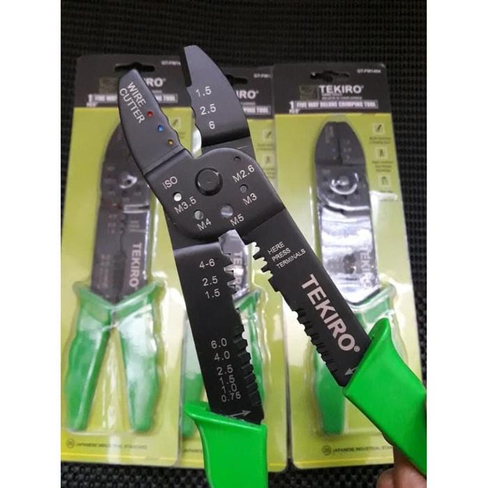 Gambar Paket Set Skun Terminal Wire Crimp Connector Kit / Tang Krimping Skun - TangSkun TEKIRO dari Pi Toserba undefined Tokopedia