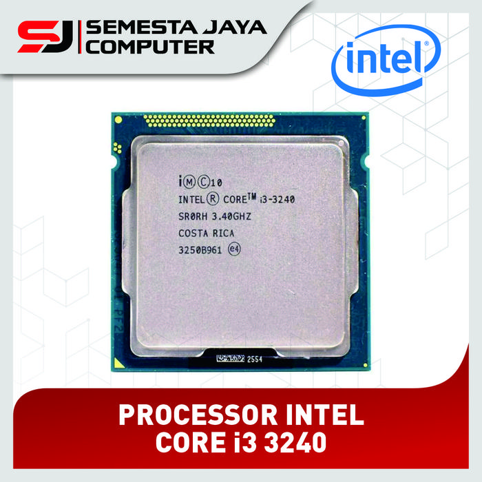 Gambar PROCESSOR INTEL CORE I3 3240 LGA 1155 - non fan dari Semesta Jaya Computer undefined Tokopedia