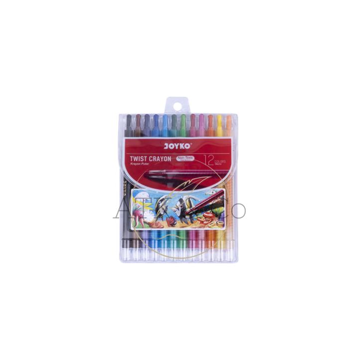 Gambar Twist Crayon Titi Joyko TWCR 12 24 36 Warna - Krayon Putar Oil Pastel Color - 12 Colors dari ATK & Co undefined Tokopedia