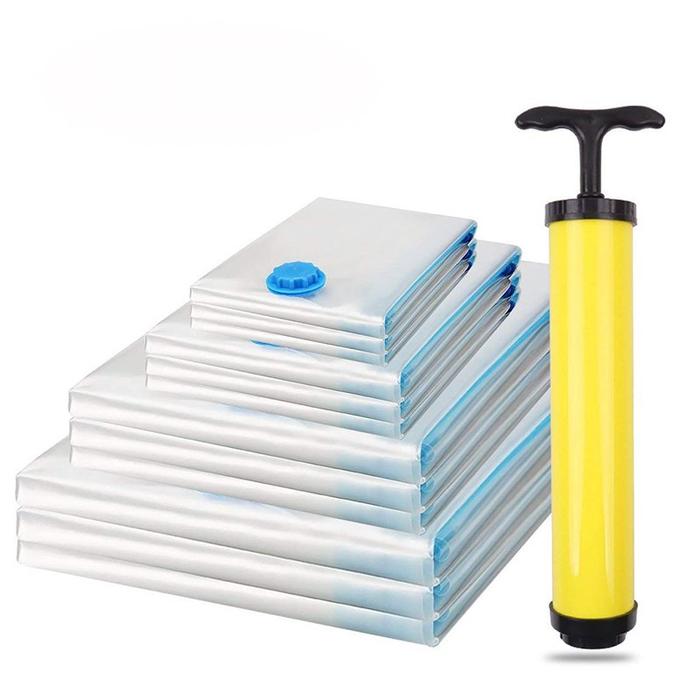 Gambar Plastik Vakum /Vacum Plastic Bag Travel / Vakum Baju Pakaian - 60*80 dari Perabotan_Rumah.co.id undefined Tokopedia