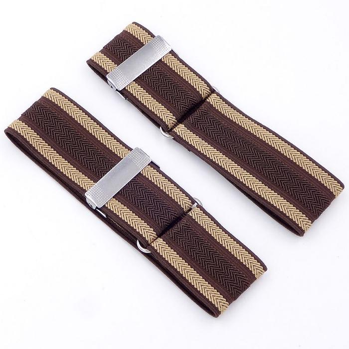 Gambar SHIRT SLEEVE GARTER non-slip elastic shirt garter penjepit lengan baju - BROWN COF STRIP dari Toko 1973 undefined Tokopedia