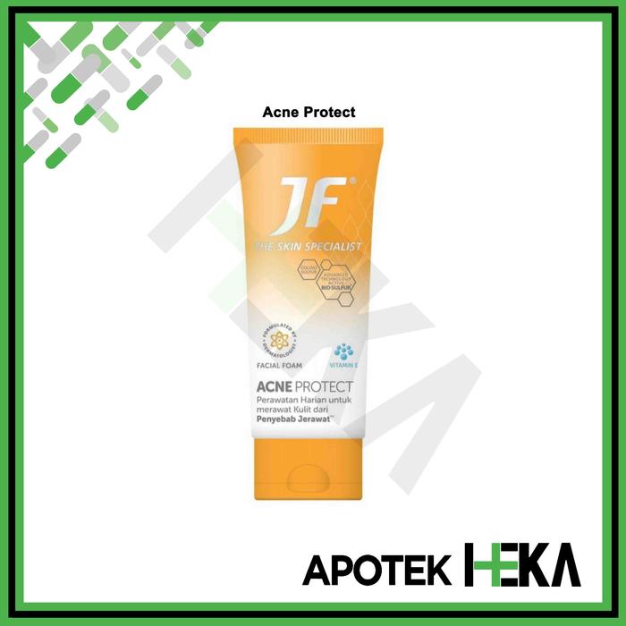 Gambar JF Sulfur Anti Acne / Acne Protect Facial Foam 70 gr - Sabun Cuci Muka - Acne Protect dari Apotek Heka Bandung undefined Tokopedia