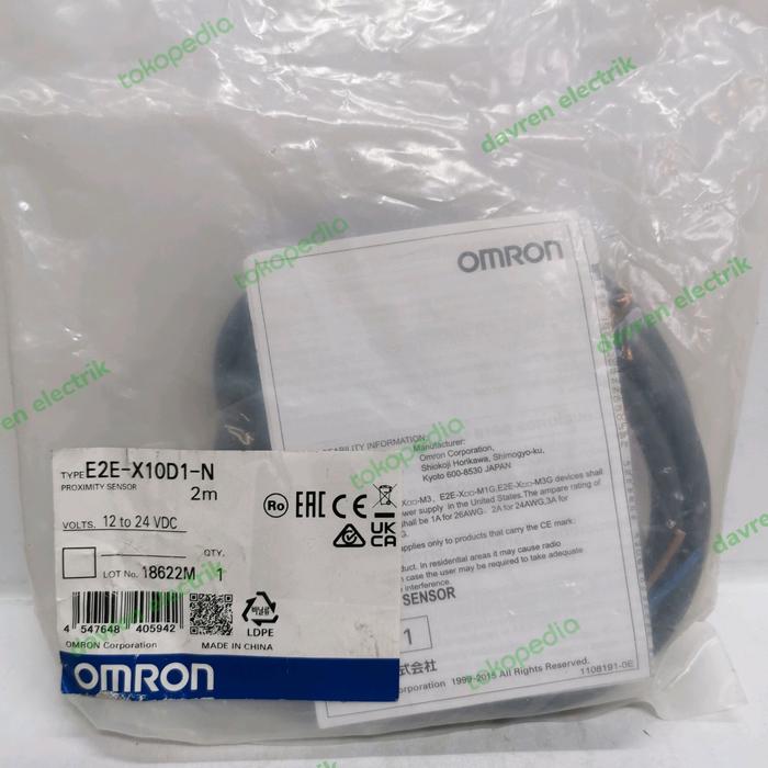 E2E-X2Y2 2M | Sensore di prossimà Cilindro filettato Omron, M12