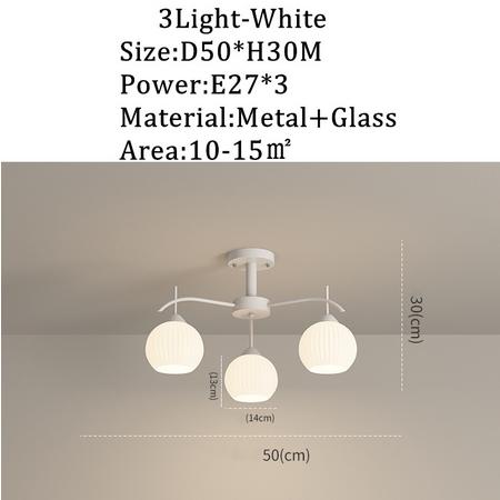 Gambar Lampu Gantung LED Rumah / Lampu Untuk Ruang Tamu / Ruang Makan / Dapur - 3 Light putih dari SureSun undefined Tokopedia